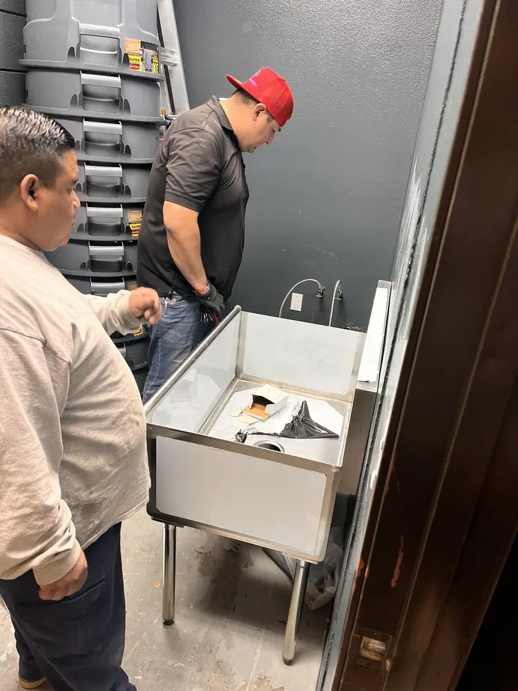 Commercial plumbing and sink installation in Greenwood